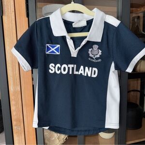 Rugby Nations Scotland Jersey short sleeve toddler boys Navy White shirt tee